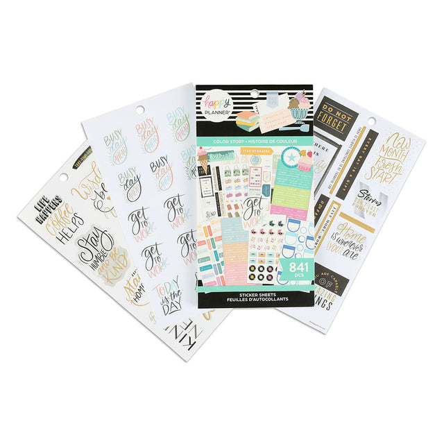 Happy Planner Colour Story Sticker Book Value Pack