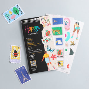 Happy Planner Bright Travels Stickers