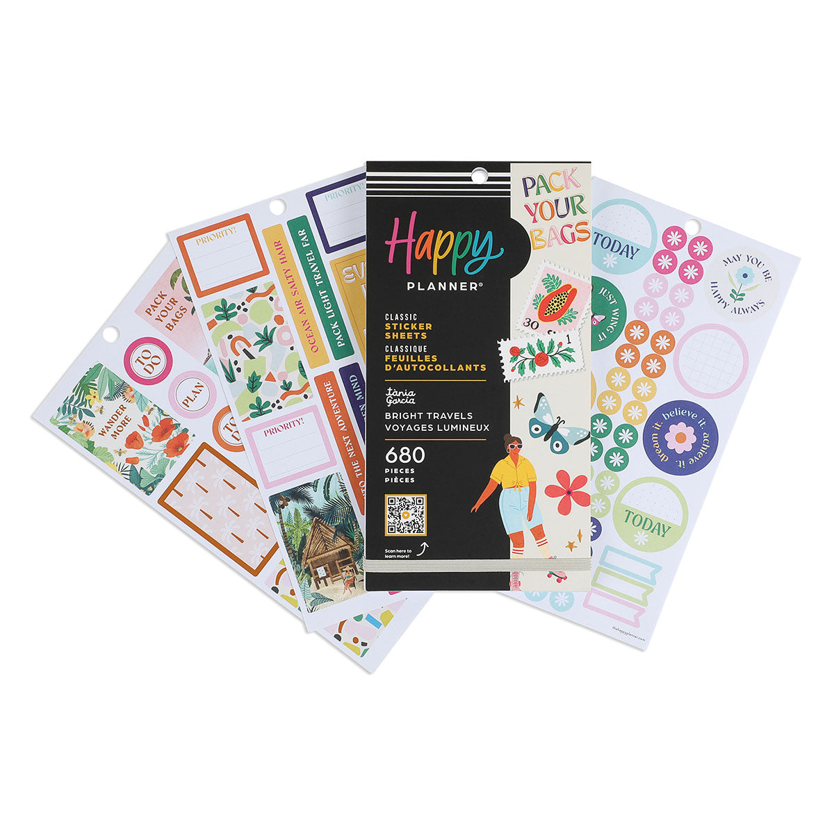 Happy Planner Bright Travels CLASSIC Sticker Book Value Pack - Tània Garcia