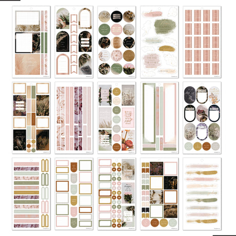 Happy Planner Moody Florals CLASSIC Sticker Book Value Pack