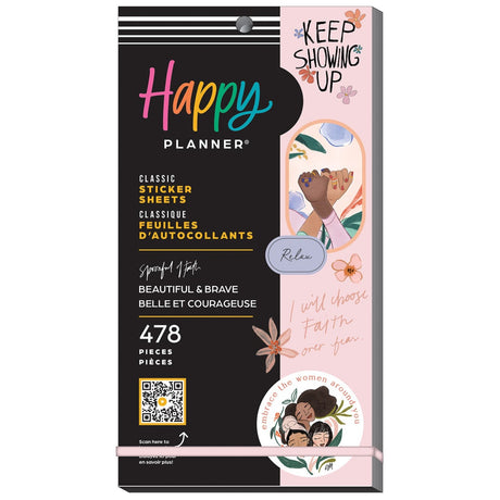 Happy Planner Beautiful & Brave Stickers Spoonfull of faith