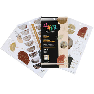 Happy Planner Dried Florals CLASSIC Sticker Book Value Pack