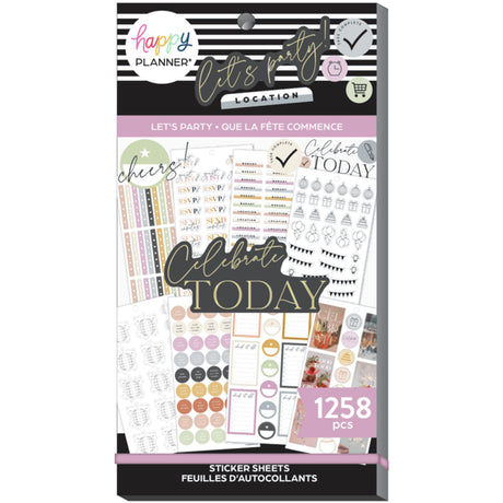 Happy Planner Lets Party Sticker Book