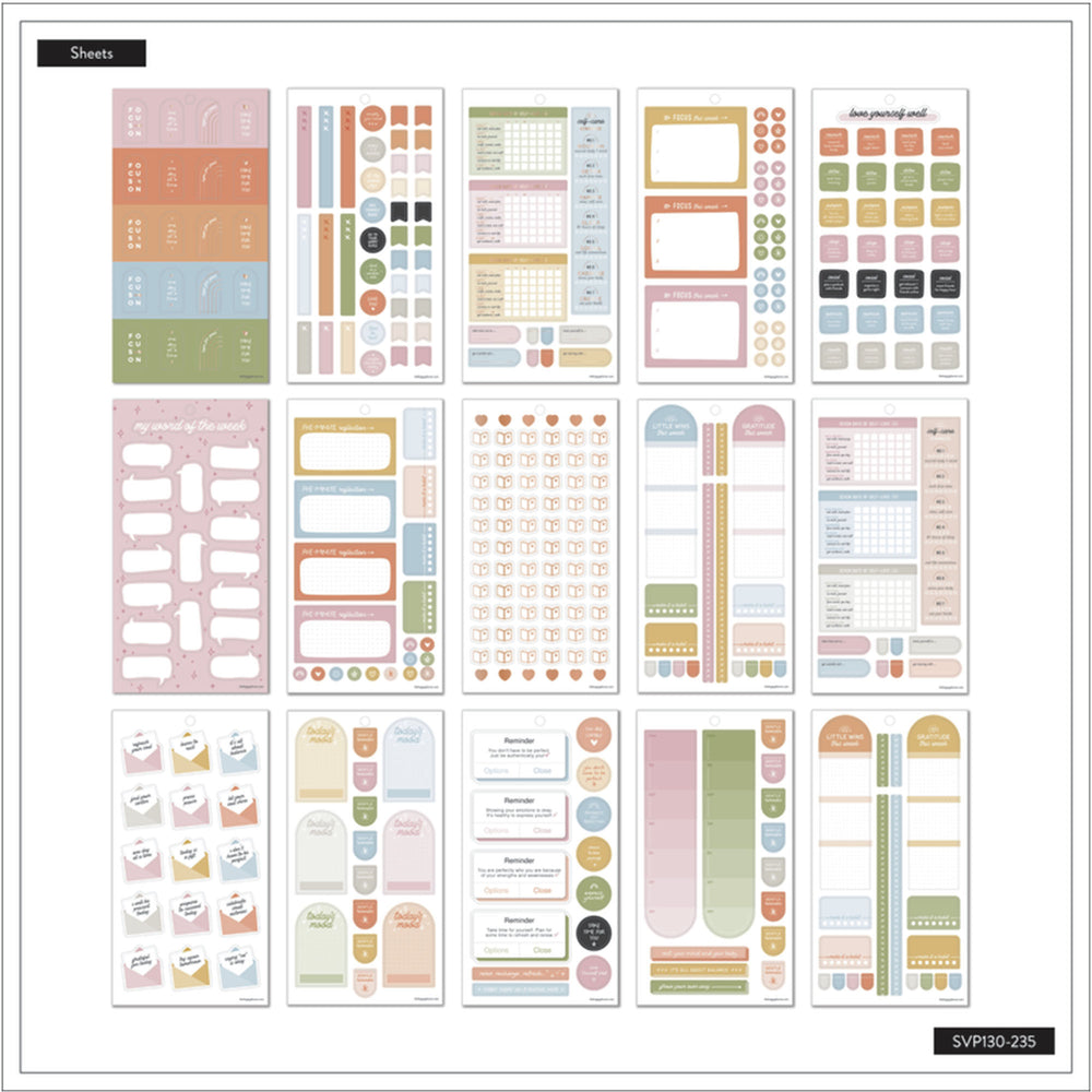 Happy Planner Moods Mindfulness Sticker Book Sheets