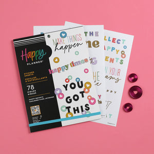 Happy Planner Brights Large Sticker Book Value Pack