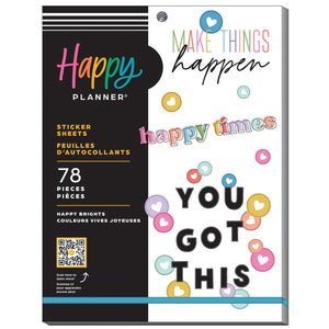 Happy Planner  Brights Large Stickers