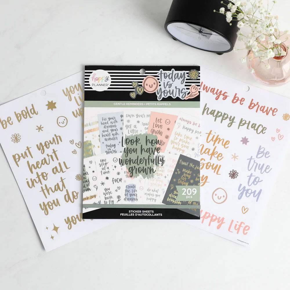 Happy Planner Gentle Reminders Large Sticker Book life style