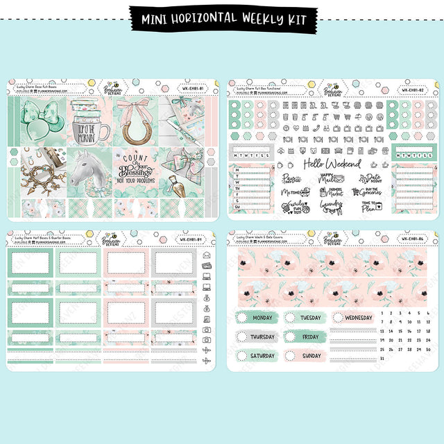 Lucky Charm Horizontal Weekly Sticker Kit