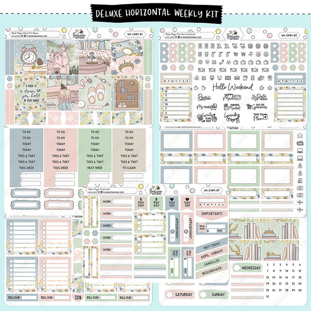 Book Magic Horizontal Weekly Planner Sticker Kit