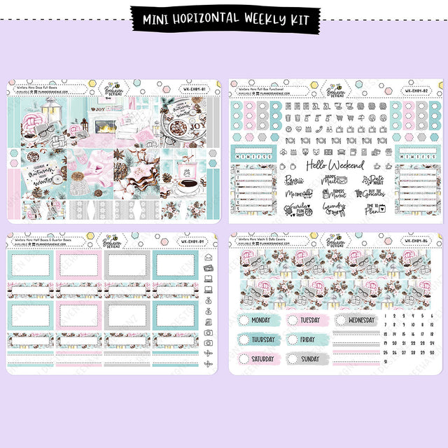 Winters Here Horizontal Weekly Sticker Kit