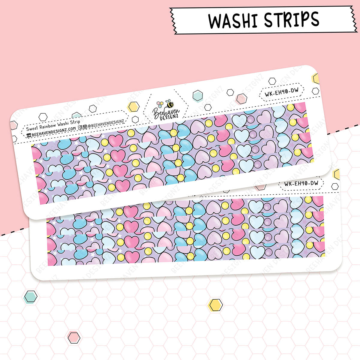 Sweet Rainbow Washi Stickers