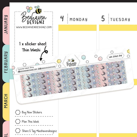 Celestial Planner Washi Stickers