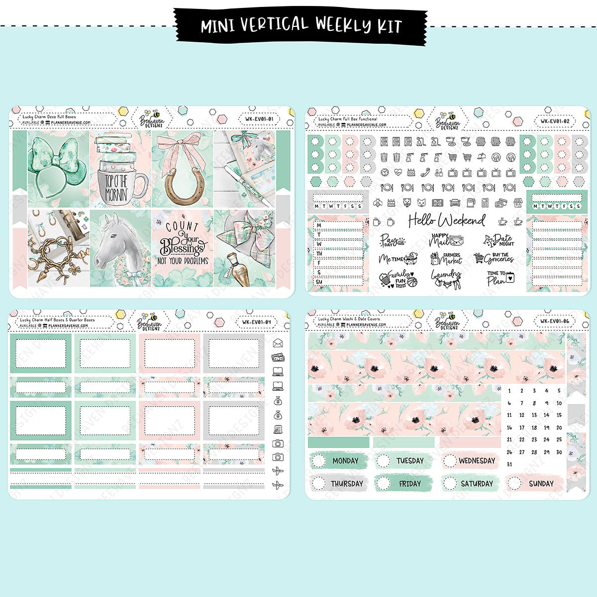 Lucky Charm Vertical Weekly Kit