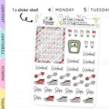 Dear Santa Fitness Planner Stickers