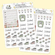 Love Song Fitness Planner Stickers
