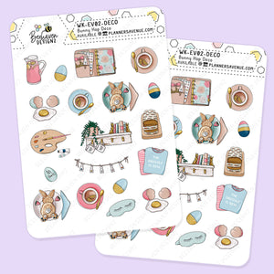 Bunny Hop Fitness Planner Stickers