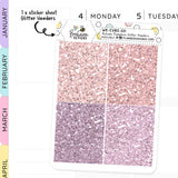 Autumn Pumpkin Glitter Like Planner Stickers