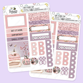 Autumn Pumpkin Planner Sticker Sampler