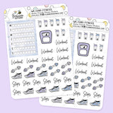 Winter Friends Fitness Planner Stickers