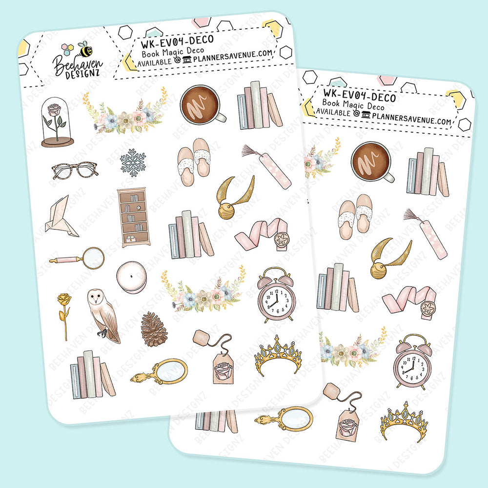 Book Magic Decorative Planner Sticker