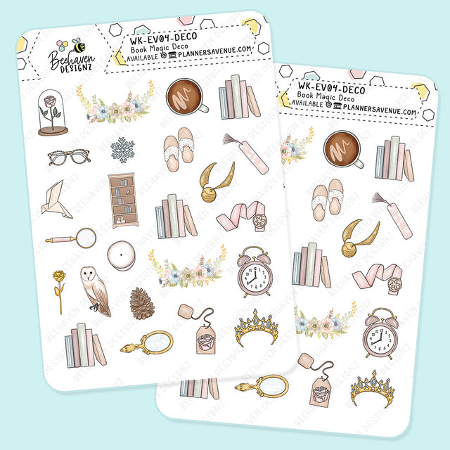 Book Magic Decorative Planner Sticker