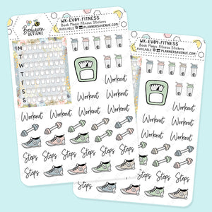 Book Magic Fitness Planner Stickers