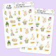 Bunny Season Decorative Planner Stickers