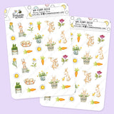 Bunny Season Decorative Planner Stickers