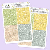 Bunny Season Glitter Header Stickers