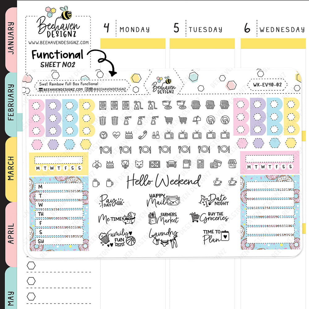 Sweet Rainbow Vertical Weekly Kit