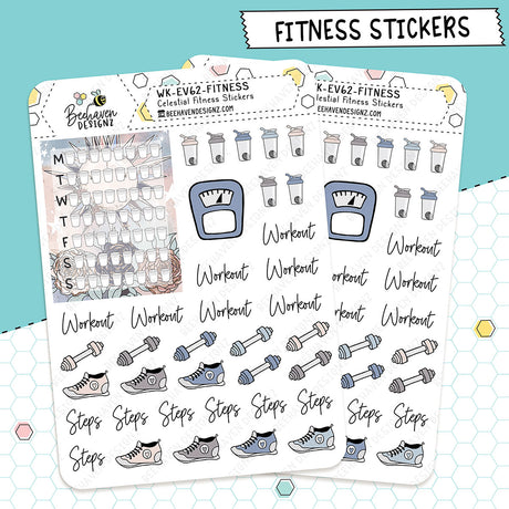 Celestial Fitness Stickers