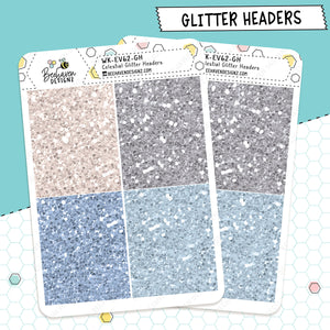 Celestial Glitter Header Stickers