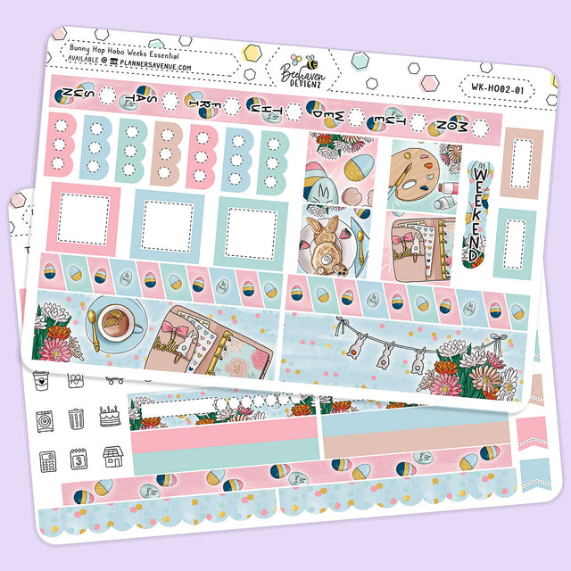 Bunny Hop Hobonichi Weeks Sticker Kit