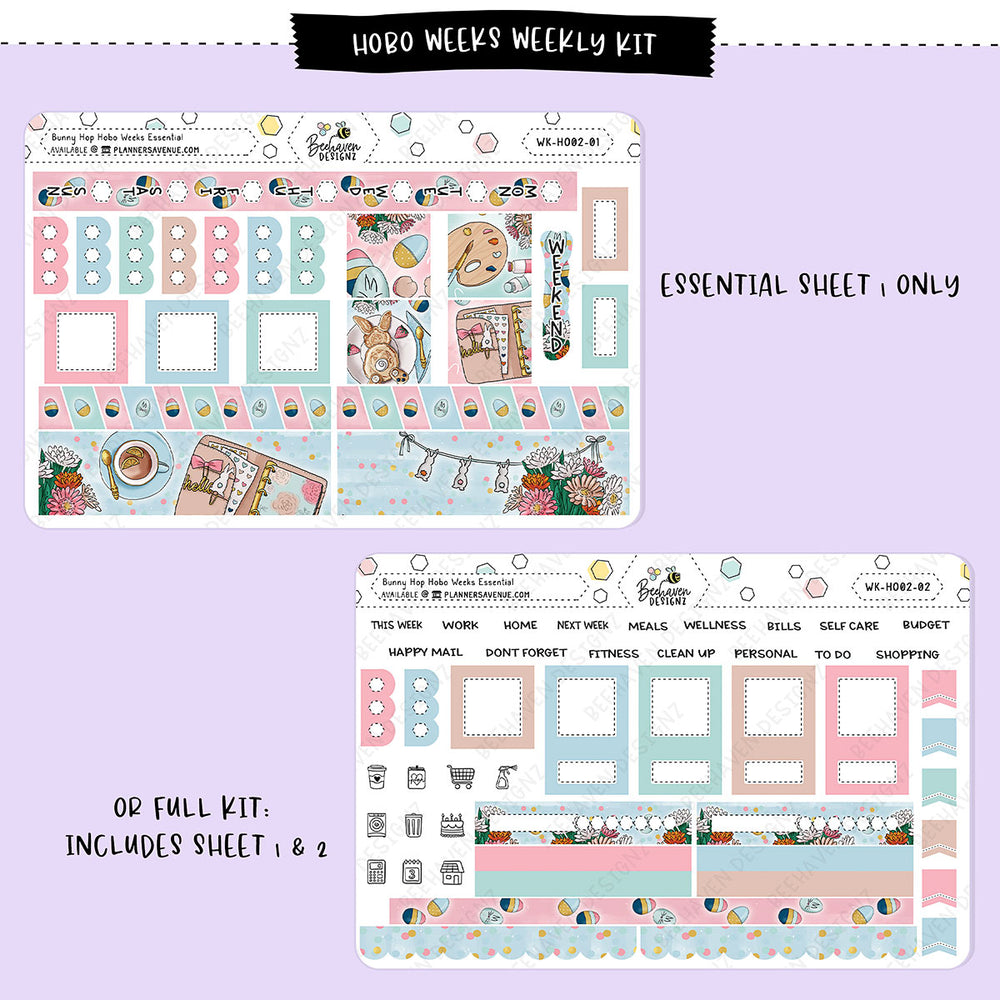 Bunny Hop Hobonichi Weeks Sticker Kit