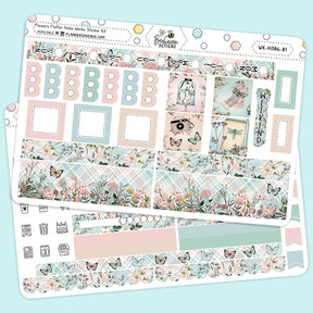 Flowers Flutter Hobonichi Weeks Sticker Kit