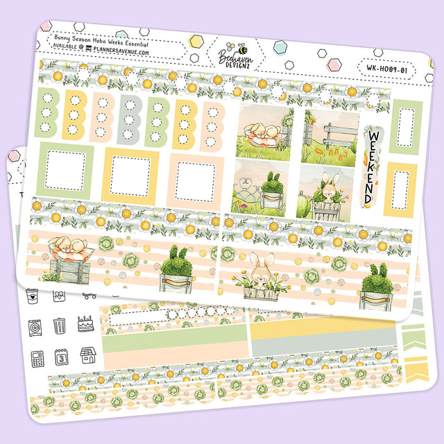 Bunny Season Hobonichi Weeks Sticker Kit