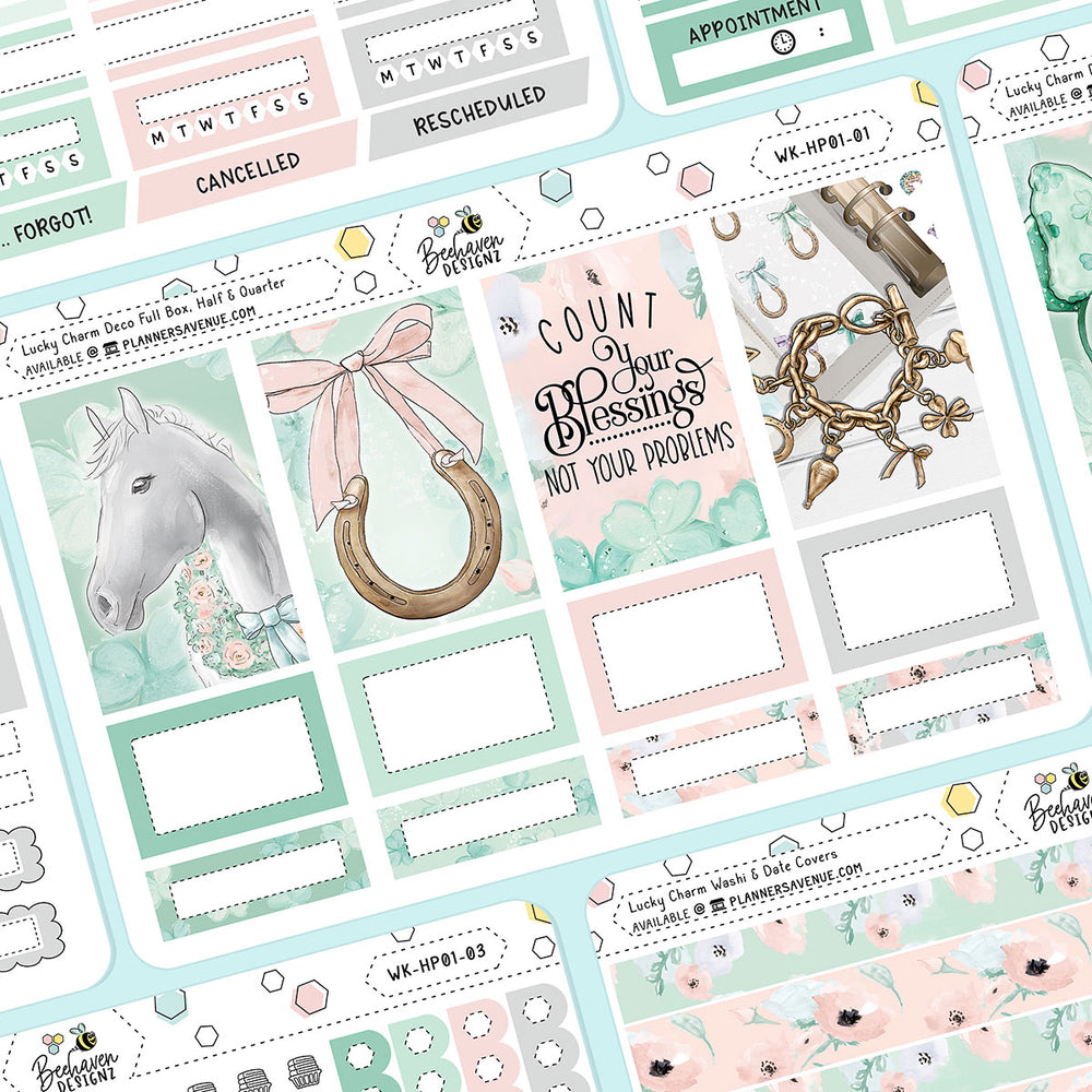 Lucky Charm Happy Planner Weekly Kit