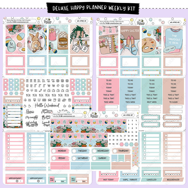 Bunny Hop Happy Planner Weekly Kit