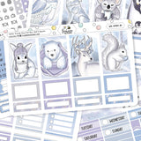 Winter Friends Happy Planner Weekly Sticker Kit