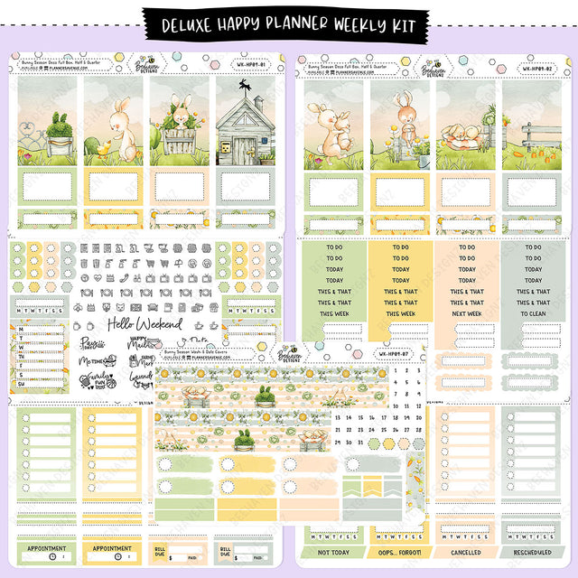 Bunny Season Happy Planner Weekly Kit