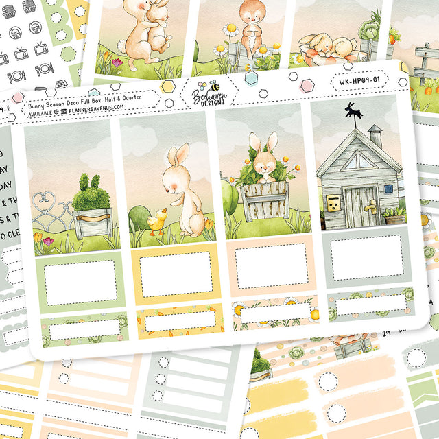 Bunny Season Happy Planner Weekly Kit