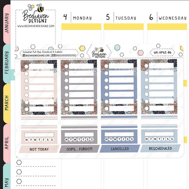 Celestial Happy Planner Weekly Kit