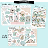 Flowers Flutter Journaling Sticker Kit