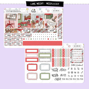 Dear Santa Lime Weekly Planner Sticker Kit