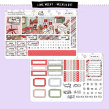 Dear Santa Lime Weekly Planner Sticker Kit