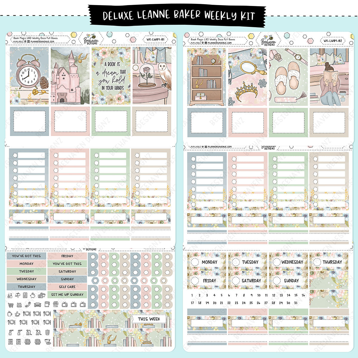 Book Magic Leanne Baker Weekly Stickers