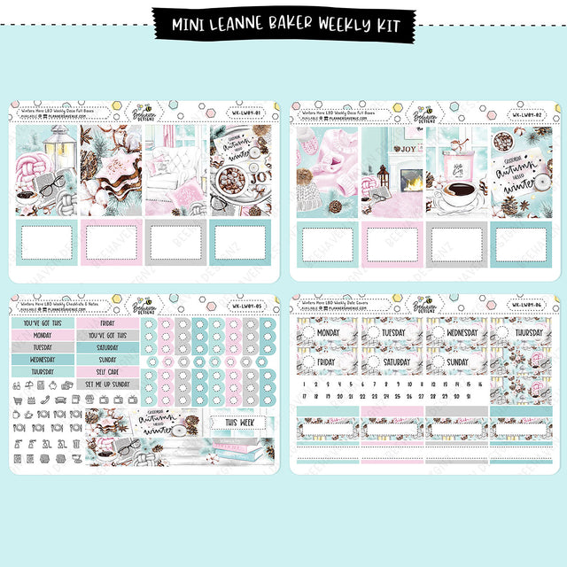 Winters Here Leanne Baker Weekly Planner Stickers