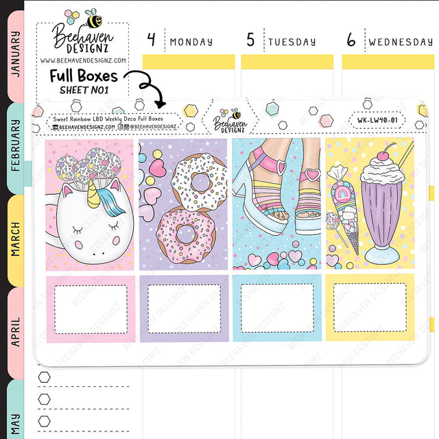 Sweet Rainbow Leanne Baker Weekly Kit