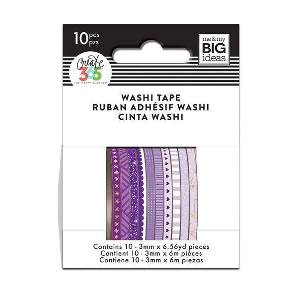 Happy Planner Purple Hues Skinny Washi Tape