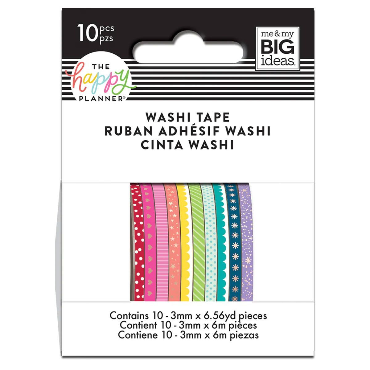 Happy Planner Rainbow Thin Washi Tape